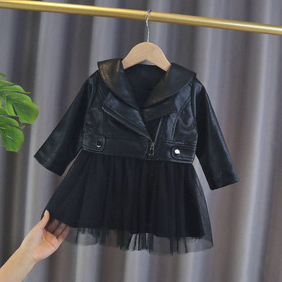 Tina Leather Jacket Dress - AZVA