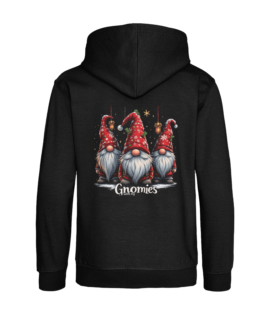 With my Gnomies Christmas Kids Hoodie - Limited Edition Holiday Design - AZVA