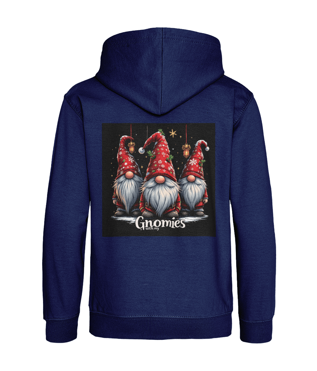 With my Gnomies Christmas Kids Hoodie - Limited Edition Holiday Design - AZVA
