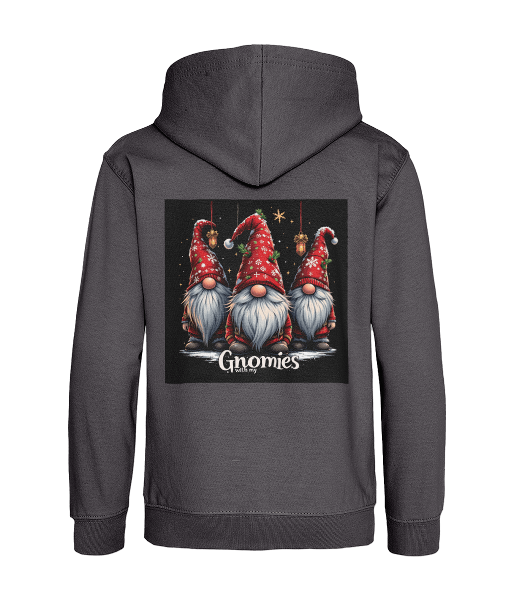 With my Gnomies Christmas Kids Hoodie - Limited Edition Holiday Design - AZVA