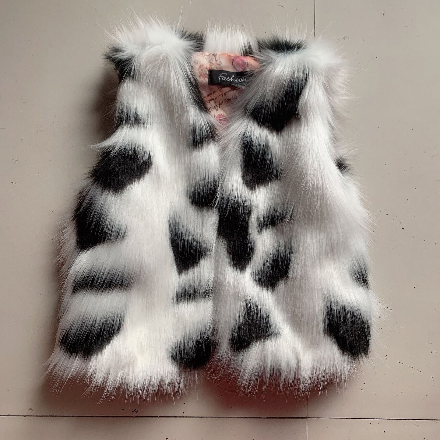 Zebby Girls Faux fur Vest Coat - AZVA